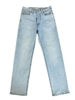 Levi’s Wedgie Straight Jeans 27 High Rise Light Wash Vintage Fit
